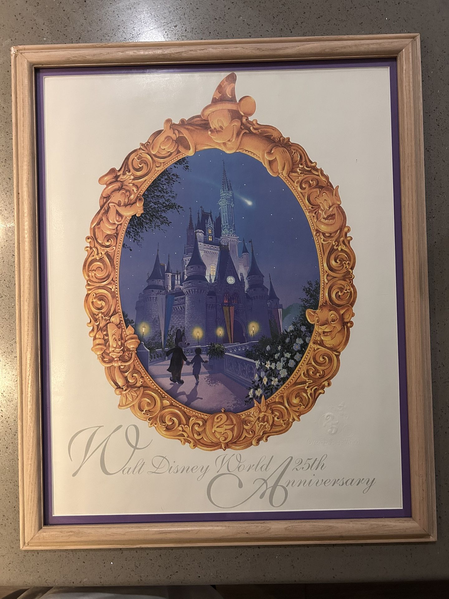 Disney World 25th Anniversary Print (embossed)