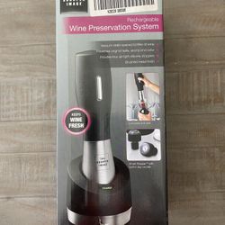 The Sharper Image KP-W140  Rechargeable Wine Preservation System