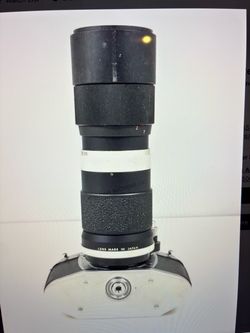 Vintage Camera Made in Germany with Telephoto Lens Made in Japan
