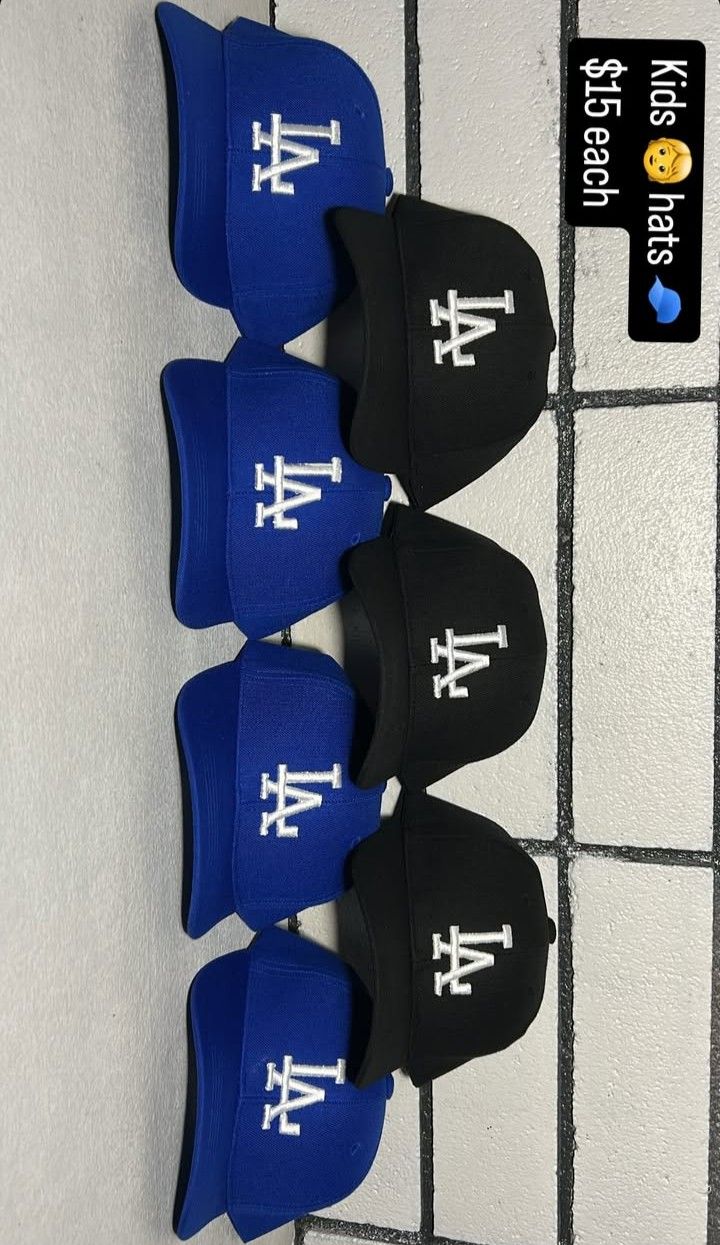 Dodgers Kids Hats Adjustable $15 Each