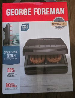 George Foreman Electric Indoor Grill and Panini Press (2)