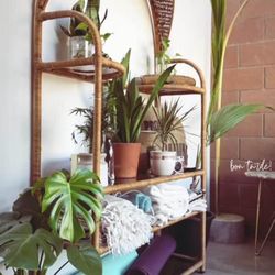 Large Rattan Shelf
