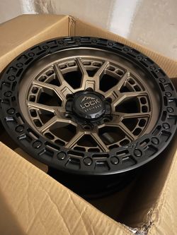 6x135 Lock Off-Road Commando Matte Bronze with Matte Black Ring Rims 17x9