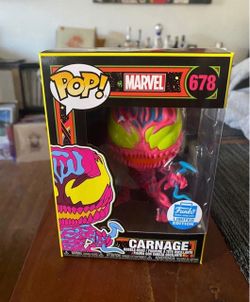 Funko Pop Blacklight Carnage Marvel #678