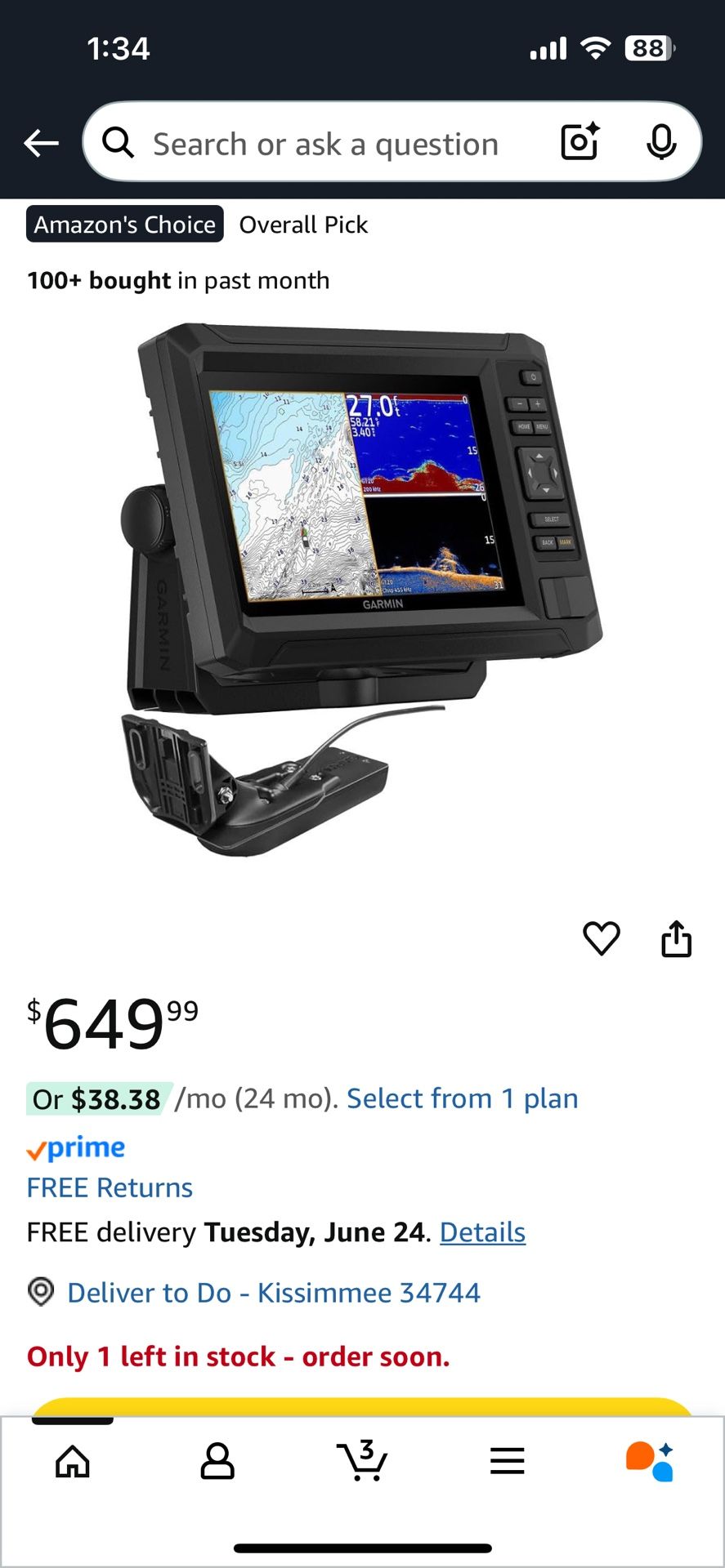 Garmin EchoMap UHD 74sd + Transfucer
