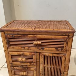 Vintage bamboo mini organizer