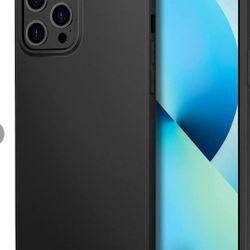 DiMiK Case for iPhone 13 Pro, Thin Slim Fit Matte Finish Soft TPU Minimalist Silicone Phone Case Cover iPhone 13 Pro 6.1 inch - Black