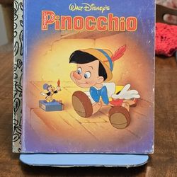 Walt Disney's Pinocchio A Little Golden Book Vtg. 1990