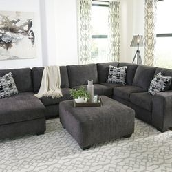 🚚Ask 👉Sectional, Sofa, Couch, Loveseat, Living Room Set, Ottoman, Recliner, Chair, Sleeper. 

✔️In Stock 👉Ballinasloe Smoke LAF Sectional