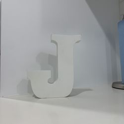 White Letter J