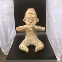 Mayan Pre Colombian Pottery Figurine Vintage