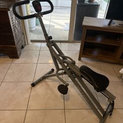 Squat Bike - Abs & Legs Workout Machine, Compact Home Gym Squat Trainer