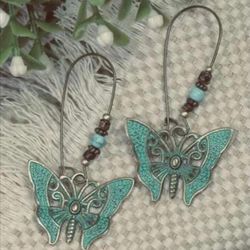 New Butterfly BoHo drop earrings