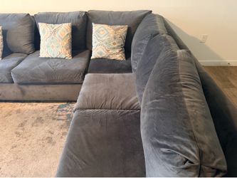 Blue couches