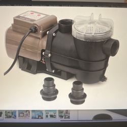 NEW POOL PUMP. With Timer 2700GPH 115V Powerful Self Priming Above Ground Swimming Pool, w/Filter Basket. Low Noise for Pools,Hot Tub,Spa. 