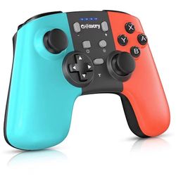 Wireless Controller for Nintendo Switch/Switch Lite, Supporting Motion Control, Dual Vibration & Turbo Function, Rechargeable Gamepad