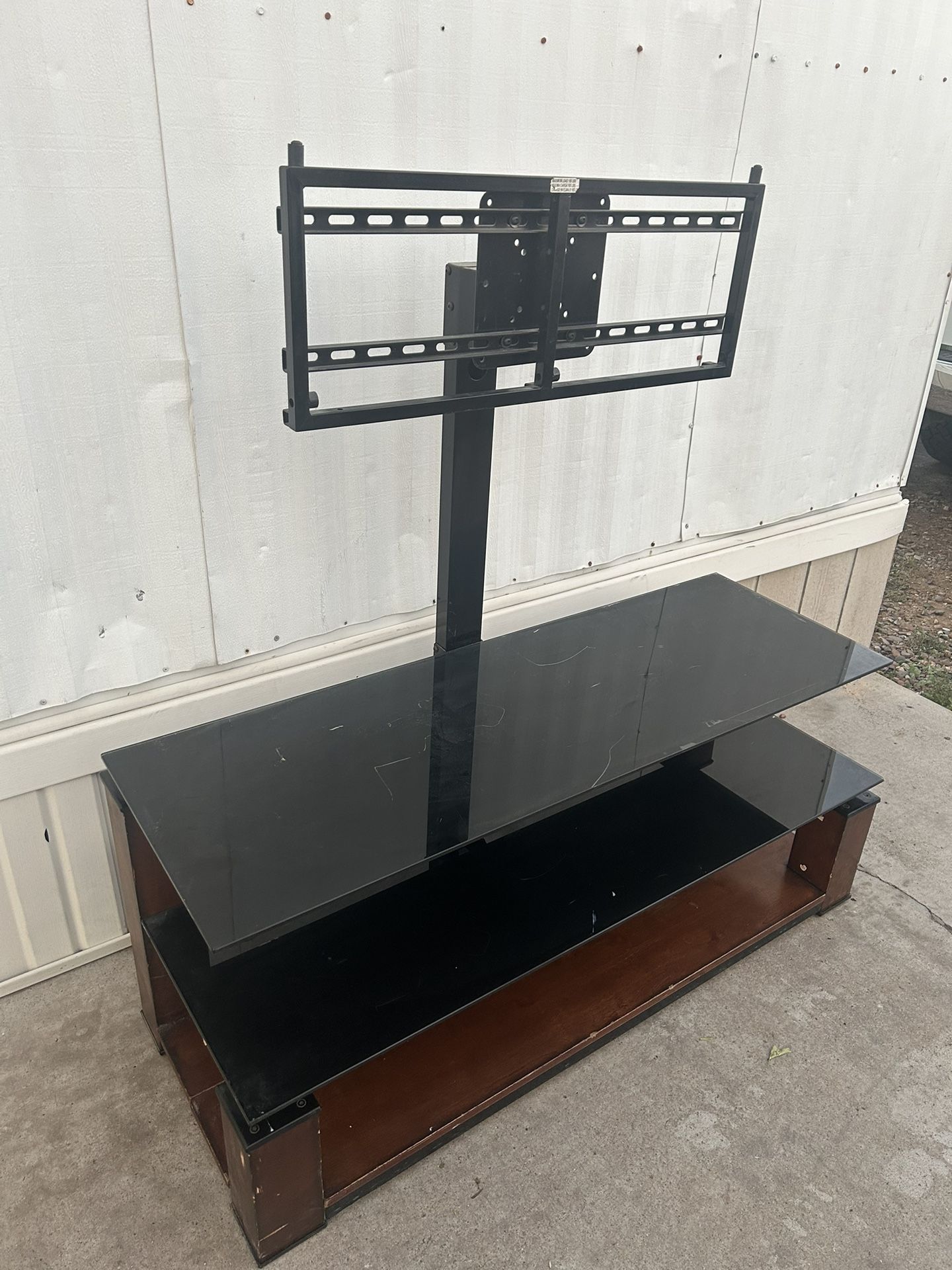 Tv Stand Whit Glass Shelves
