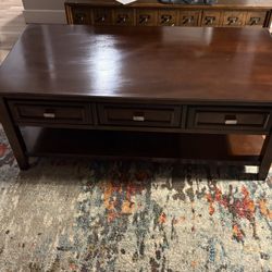 Dark Brown Coffee Table 