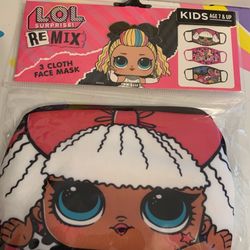 Lol Surprise  RE MIX 3 CLOTH FACE MASK KIDS 7 & UP
