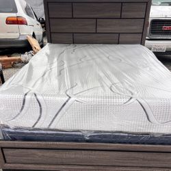 Cama Queen Size Nueva En Su Caja Incluye Colchones Memory Foam 