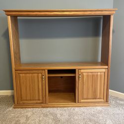 Oak Wood Entertainment System