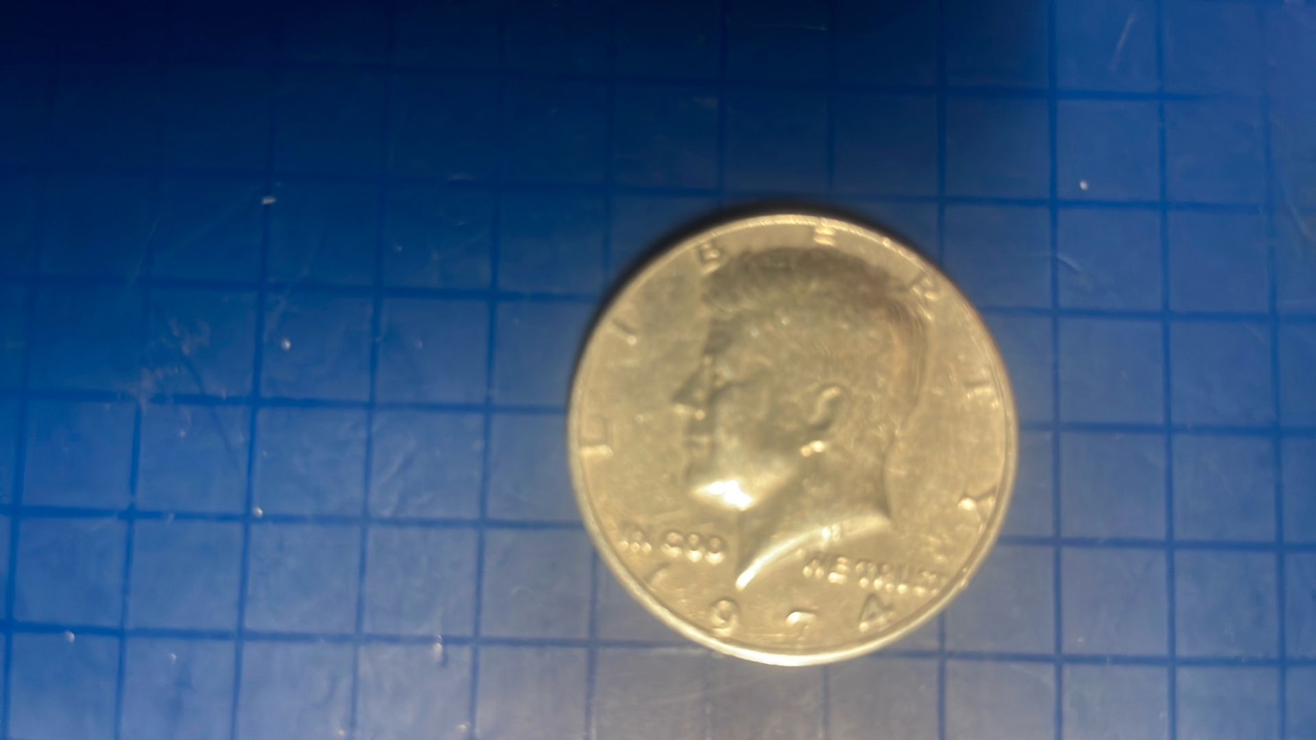 1974 No Mint Mark 50 Cent Piece