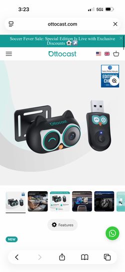 Ottocast car camera