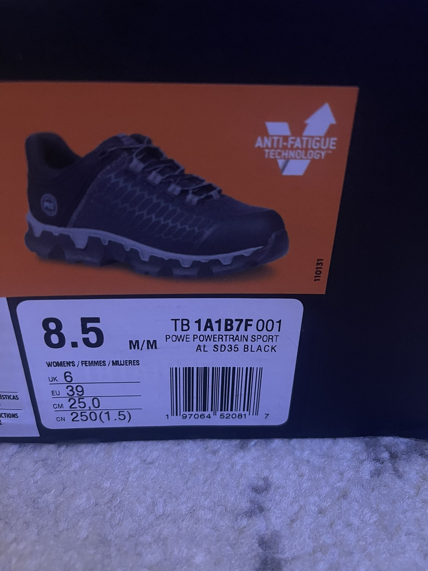 Timberland Woman's Shoes PRO Powertrain Sport SD35 Alloy Safety Toe EH Black 8.5