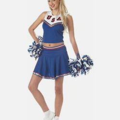 Adult Patriotic Cheerleader
