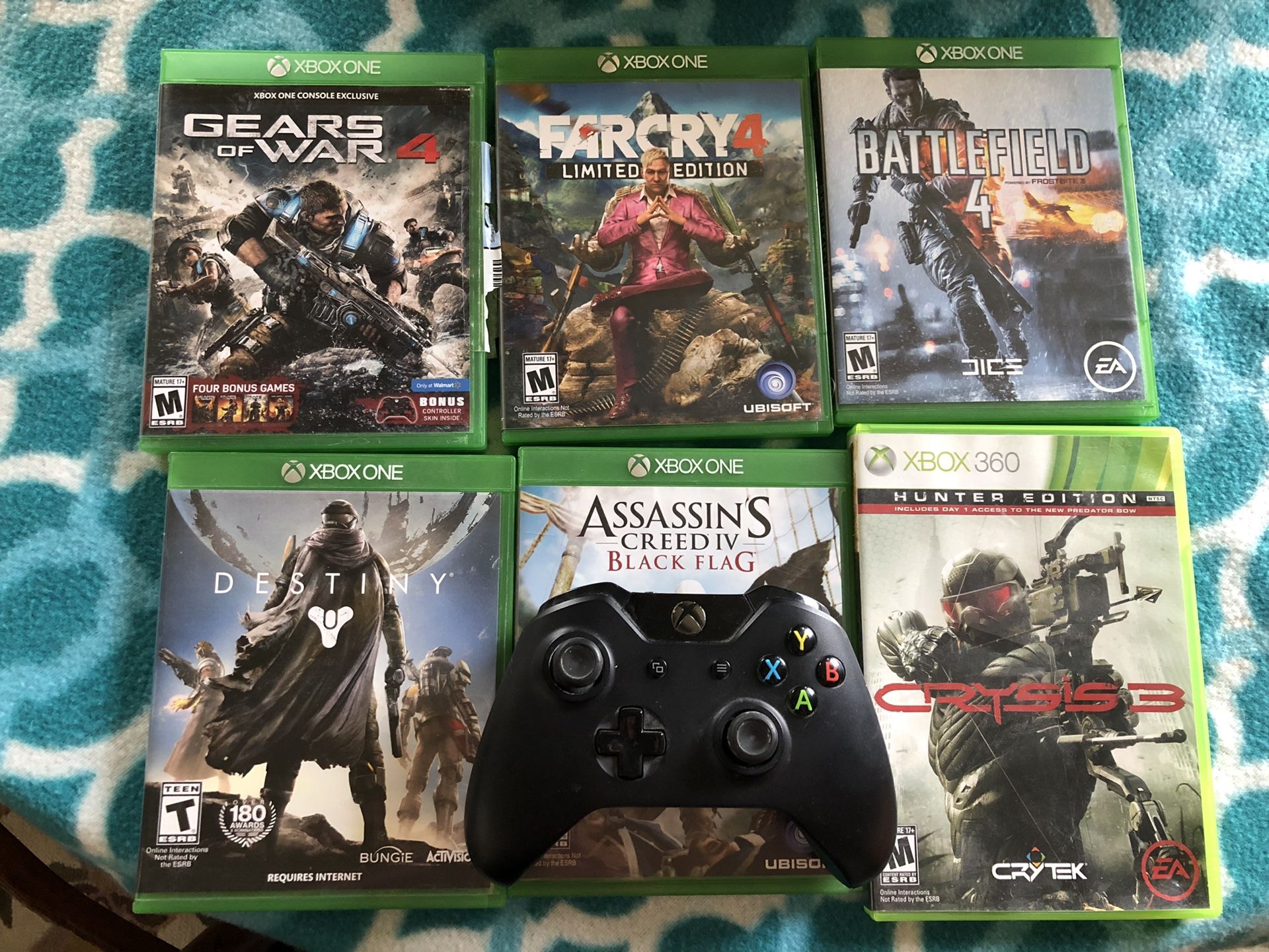 Xbox games and controller