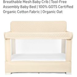 NEW! 100% Organic Baby Fabric Crib