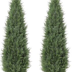 2 NEW IN BOX 5ft Topiary Trees