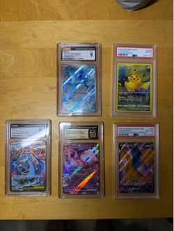 Graded Pokémon Cards (With Box)
