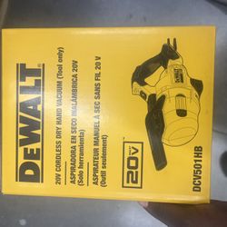 DEWALT 20V MAX Cordless Dry Hand Vacuum (Tool only)
