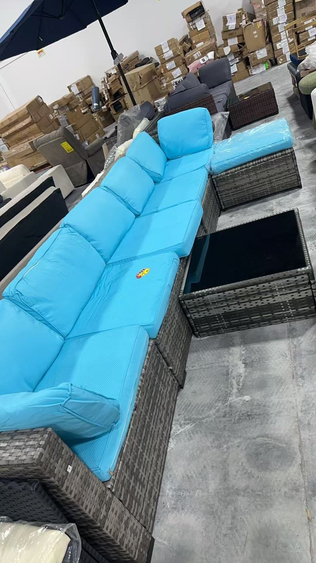 COSTWAY 7-Piece Outdoor Patio Furniture Set,(kennesaw)