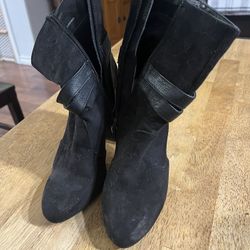 Black Suede Boots