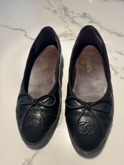 Authentic Chanel Quilted Ballet Flats