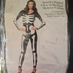Women's Glow in The Dark Skeleton Costume (M)