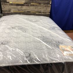 New Full Bed With Mattress And Boxspring Included