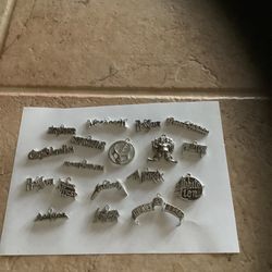Assortment Of Band Pendents 