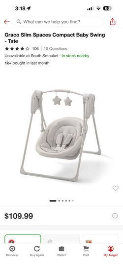 Brand new In the box baby swing