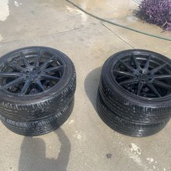 22” rims with new tires