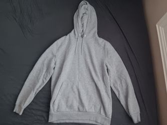 Plain Grey Pullover Hoodie