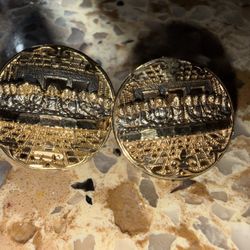 10k Last Supper Earrings