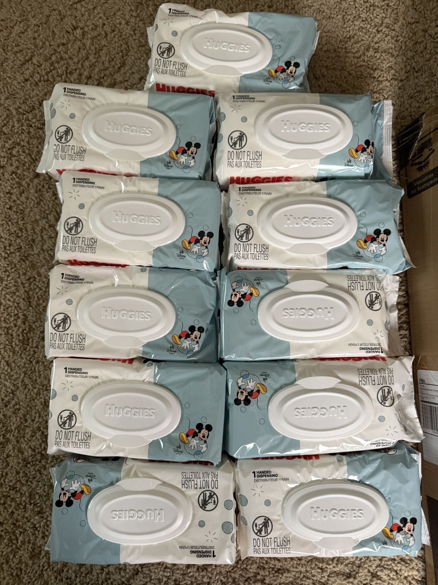 Huggies 11 Bags For 20 Simply Clean Unscented Baby Diaper Wipes,