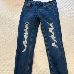 Blue ripped Jeans