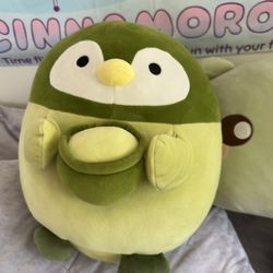 green penguin plush stuffed animal