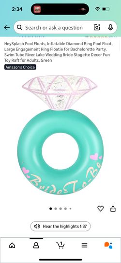 Bride To Be Pool Floatie