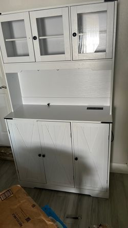 Mueble cafetera y mueble para televisión