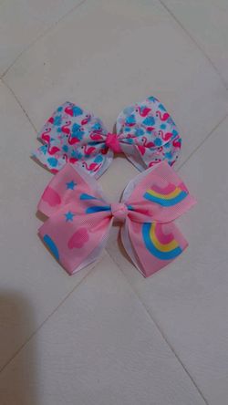 Set of 2 Ribbon Hair Bows